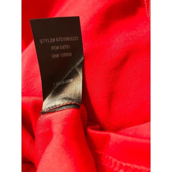 Lulus Believe in Love Dress Sleeveless Backless Skater Fit Flare Mini Red NWT S - Picture 5 of 9